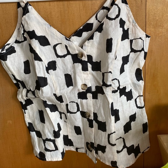 Linen Top XS - Ethnic pattern - Picture 2 of 6